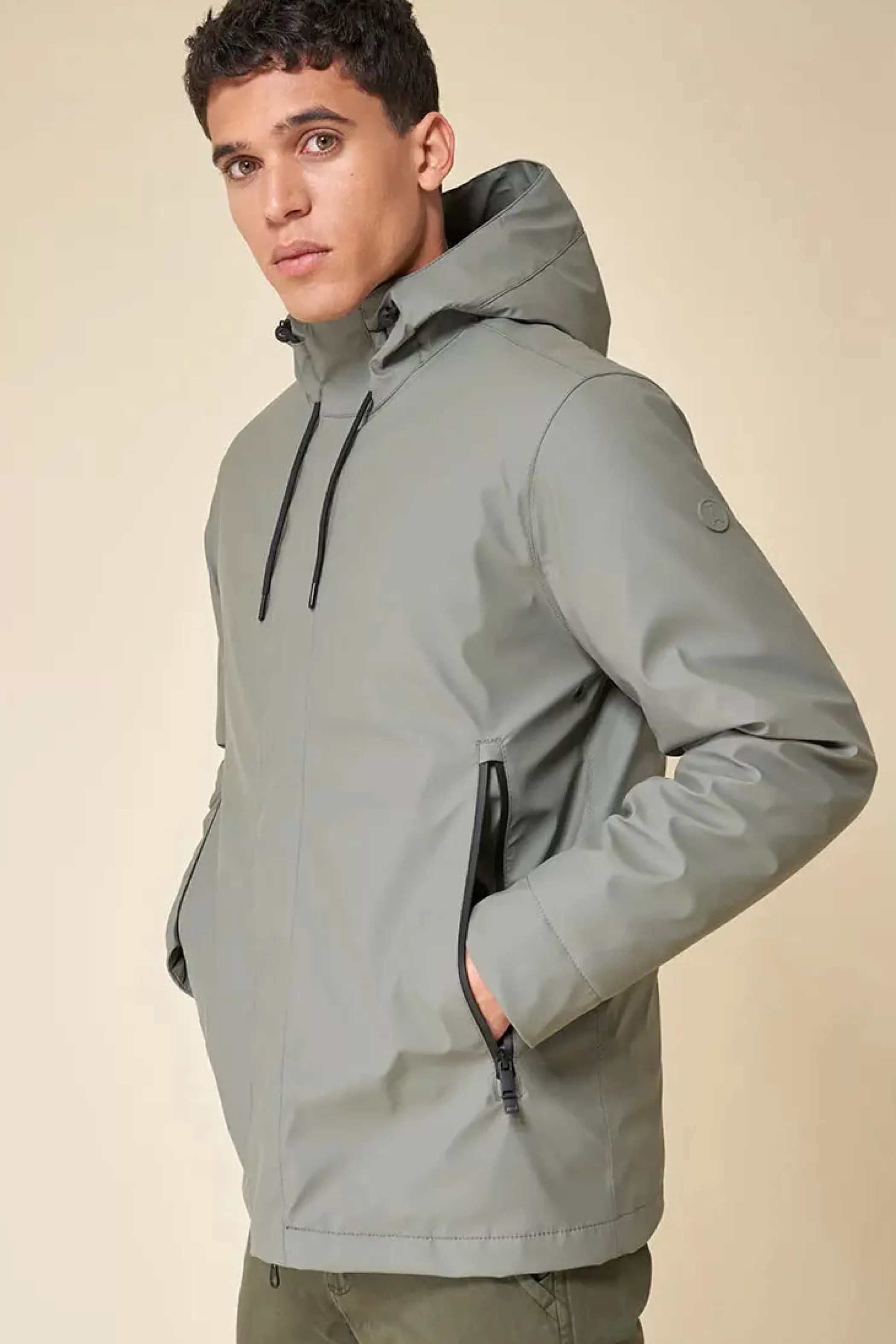 Clearance Plas Castor Gray Hombre Chaquetas