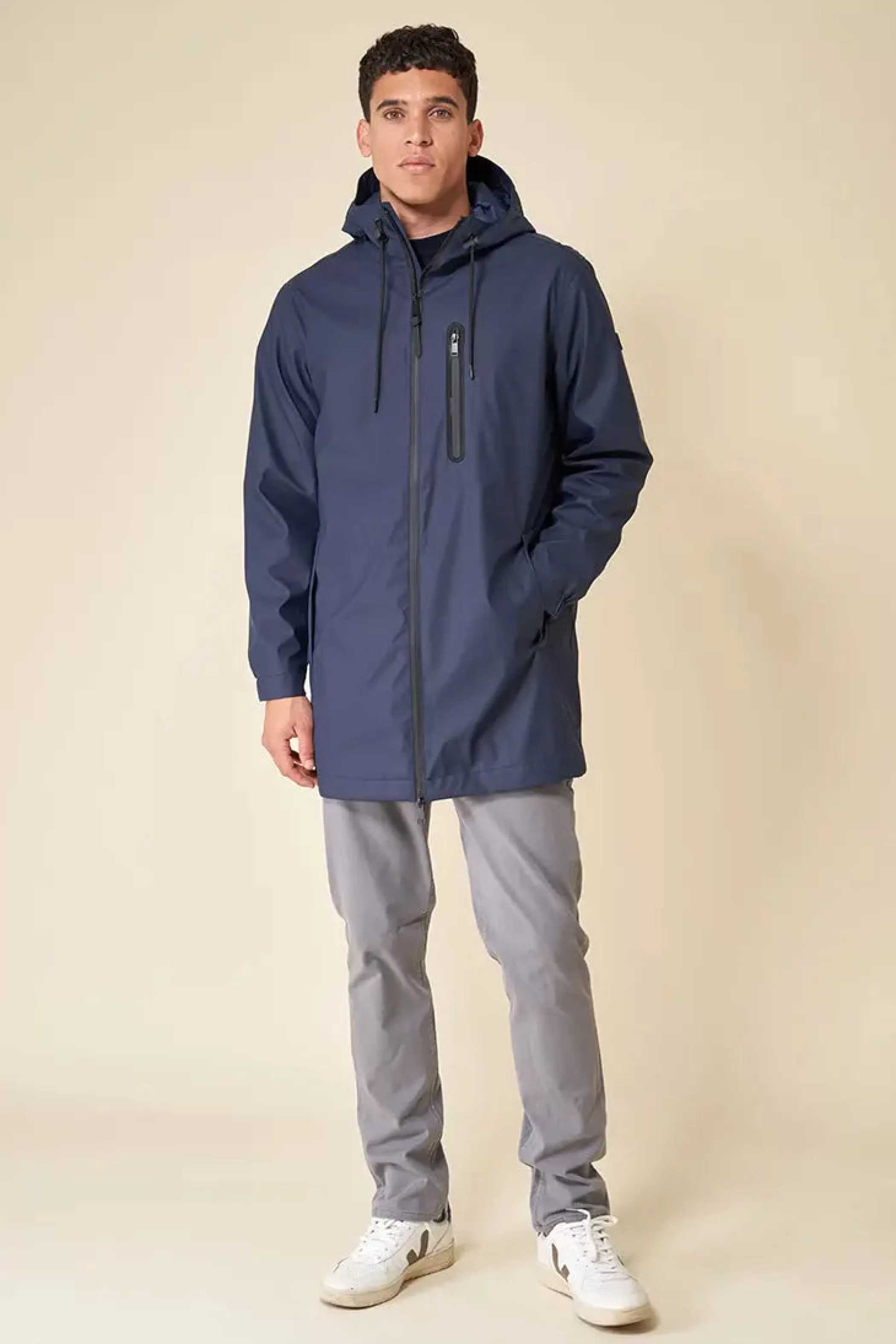 Fashion Pol Navy Hombre Abrigos